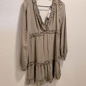 Long sleeve mini dress